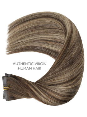 Wennalife Clip in Hair Extensions laid flat for display