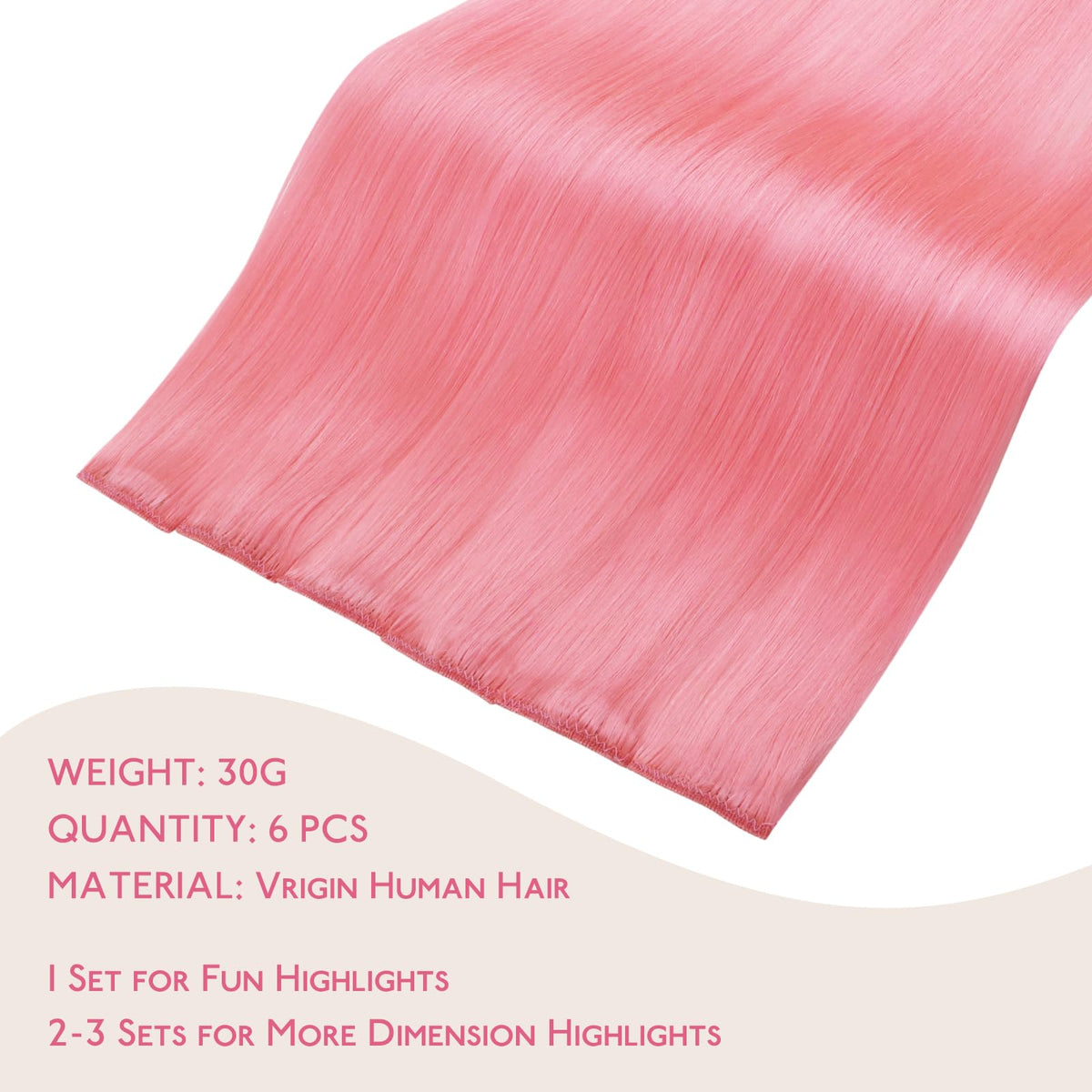 Wennalife Clip-in Hair Extensions packaging