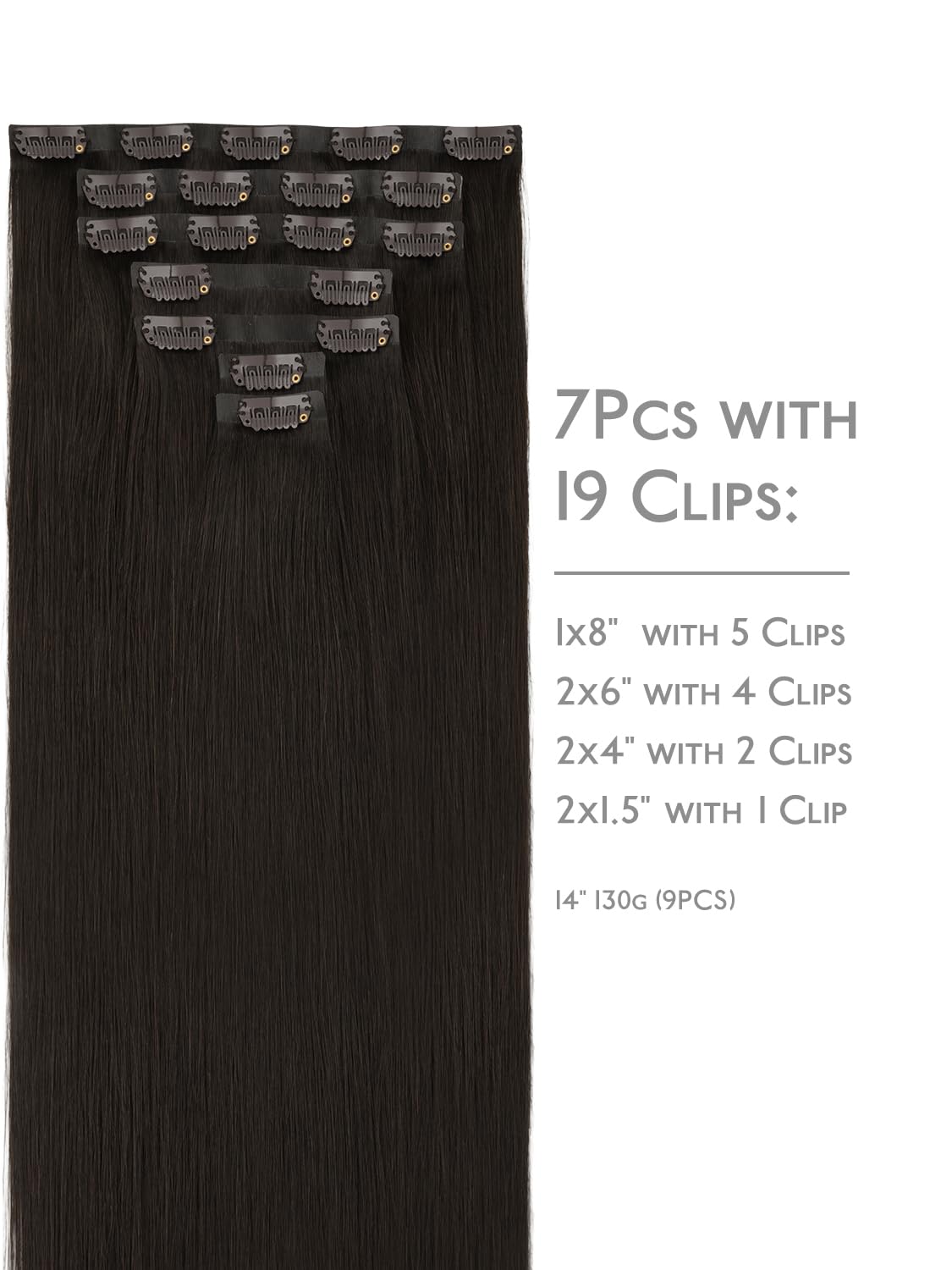 Wennalife Clip in Hair Extensions packaging