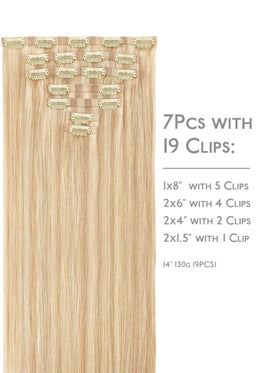 Wennalife Clip in Hair Extensions packaging