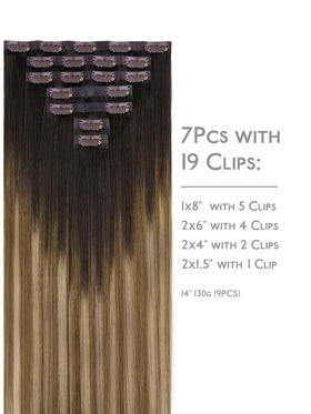 Wennalife clip in hair extensions packaging