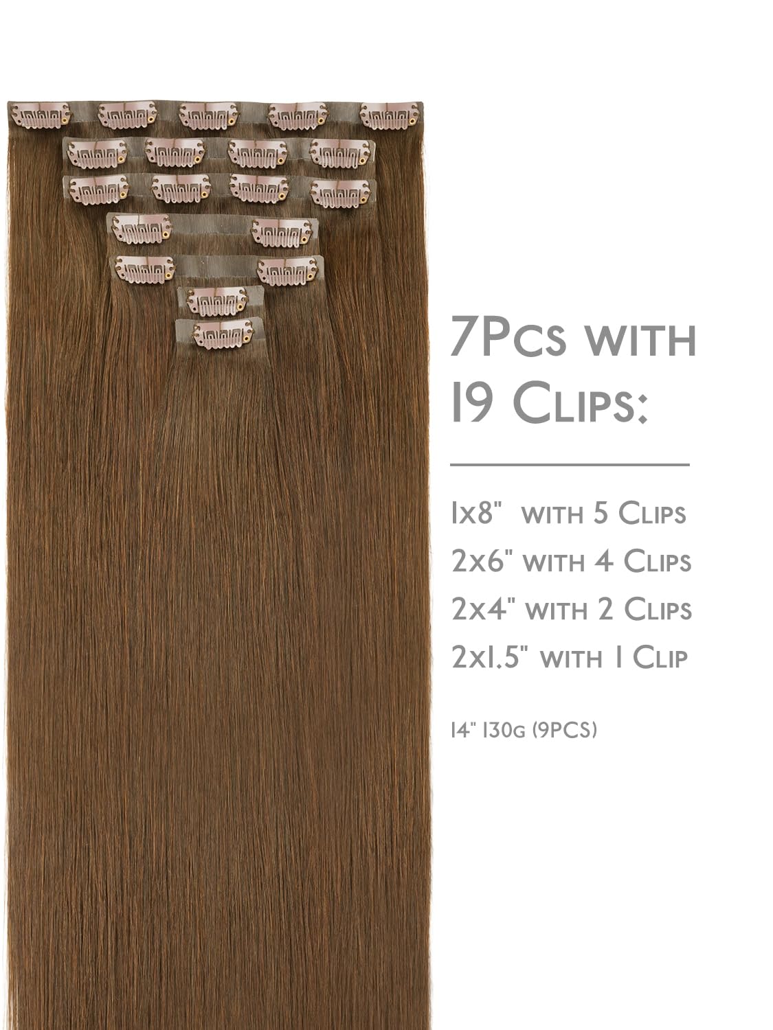 Wennalife Clip in Hair Extensions packaging