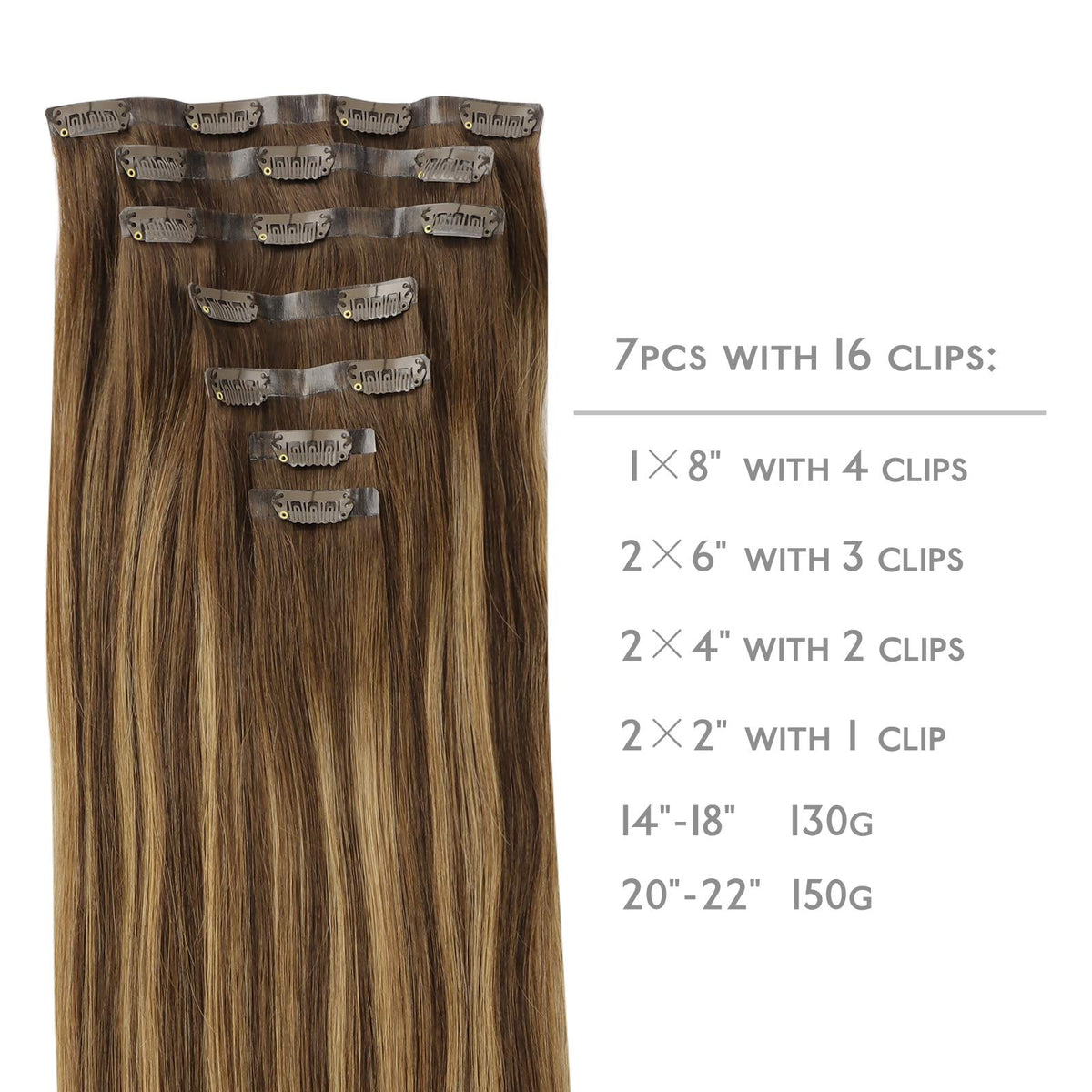 Wennalife Clip In Hair Extensions packaging