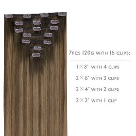 Wennalife Clip in Hair Extensions packaging