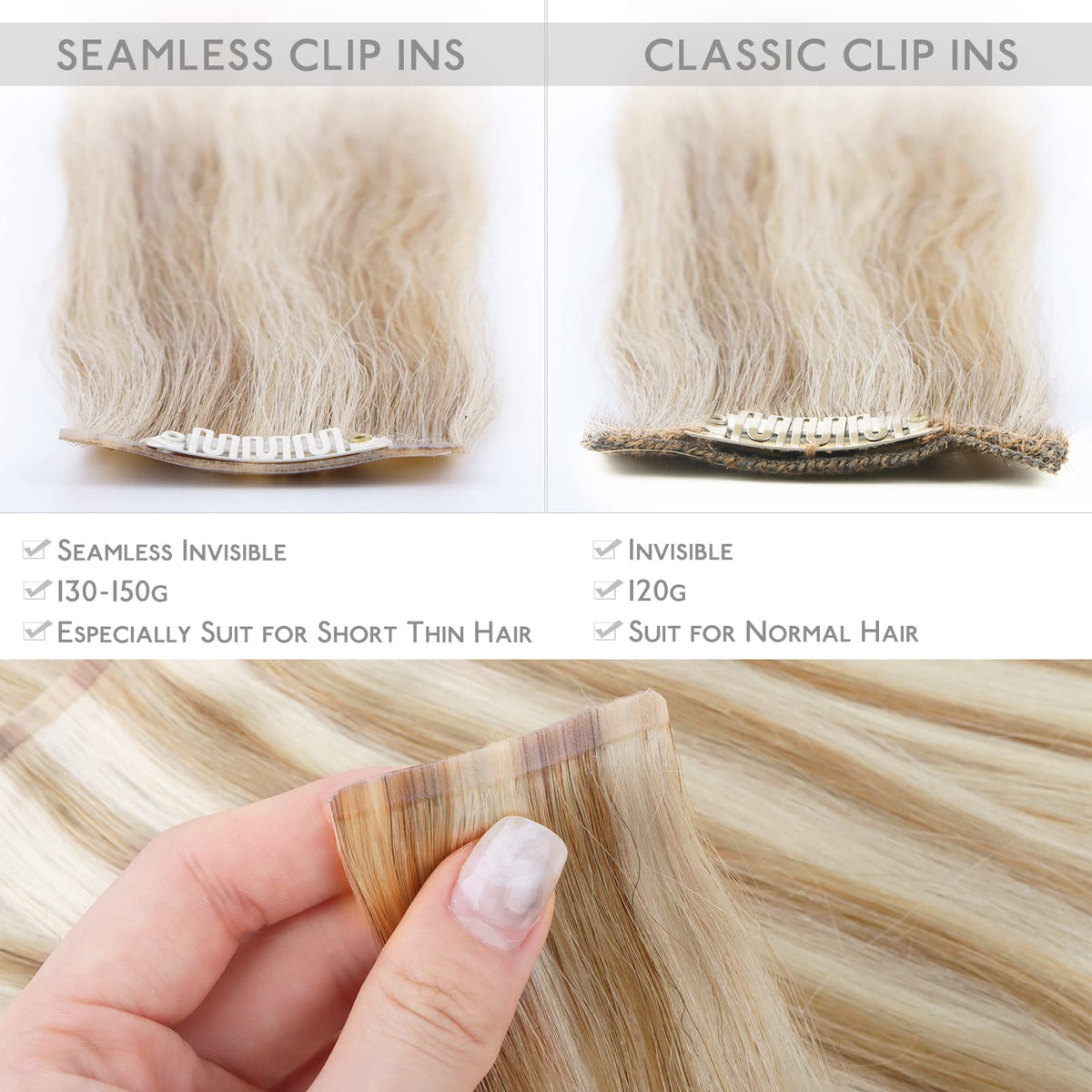 Wennalife Clip In Hair Extensions packaging