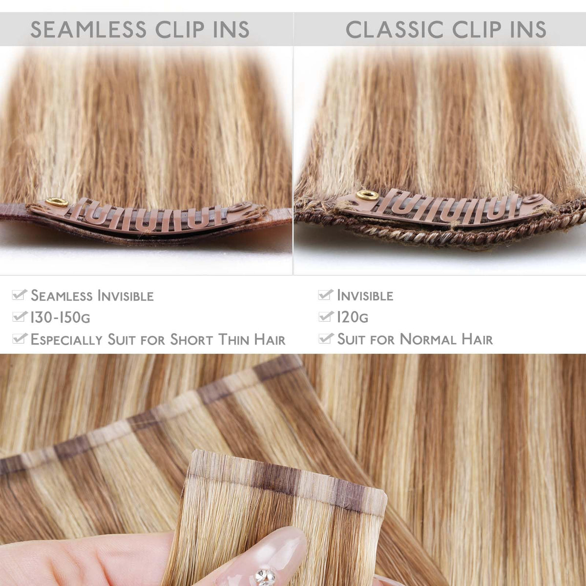 Wennalife Clip In Hair Extensions packaging