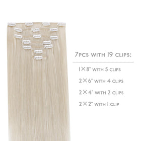 Wennalife Clip In Hair Extensions packaging and accessories