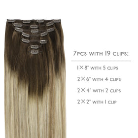 Wennalife Clip In Hair Extensions packaging and accessories