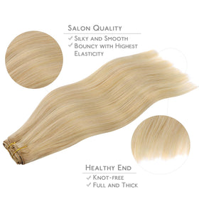 Wennalife Clip In Hair Extensions packaging and care instructions