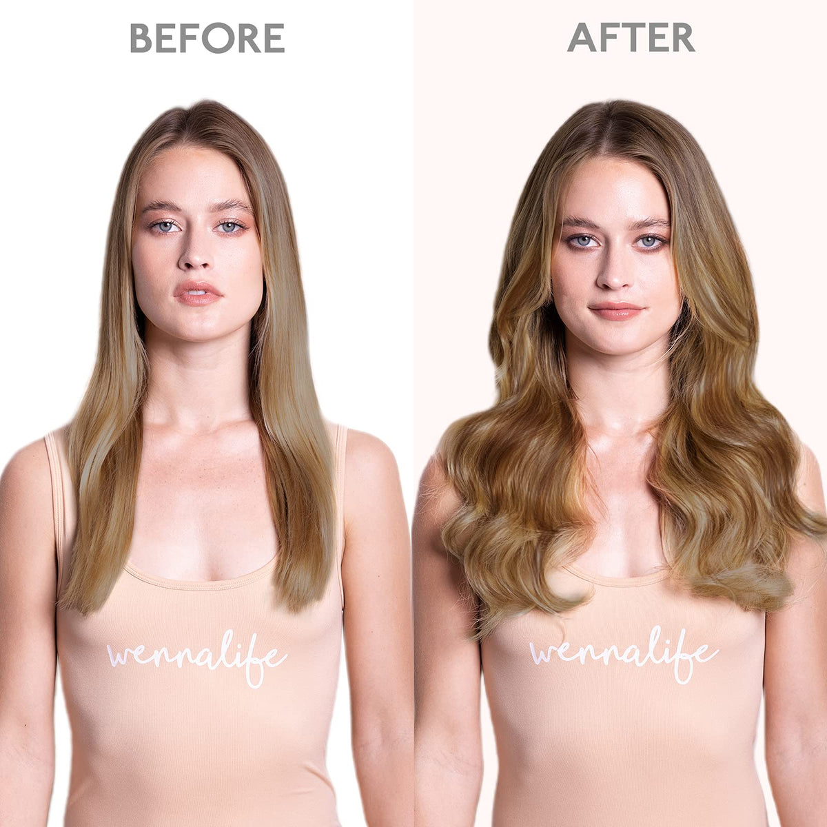 Wennalife Clip In Hair Extensions packaging and care instructions
