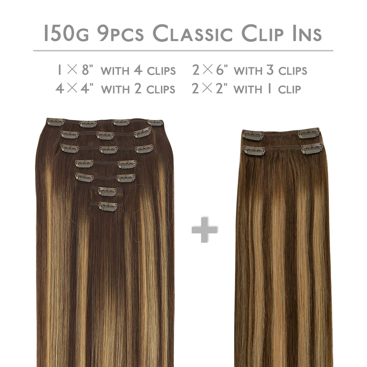 Wennalife Clip In Hair Extensions packaging front view