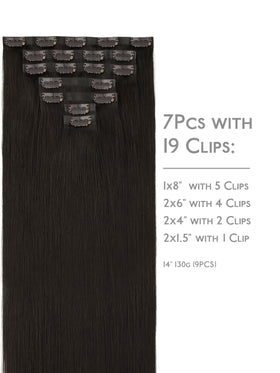 Wennalife clip in hair extensions packaging with instructions
