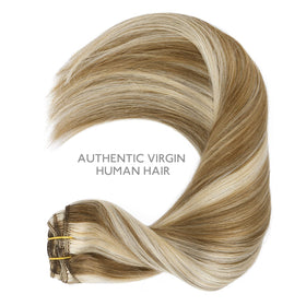 Wennalife Clip In Hair Extensions showcasing the texture and colour