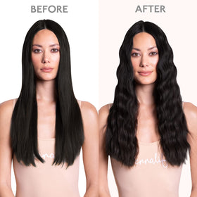 Wennalife Clip In Hair Extensions showing natural black colour