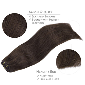 Wennalife Clip In Hair Extensions showing silicon-backed clips