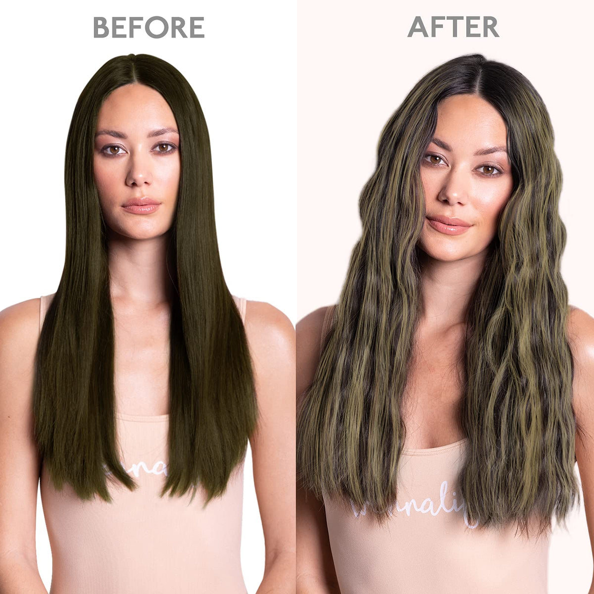 Wennalife Clip In Hair Extensions showing silky texture