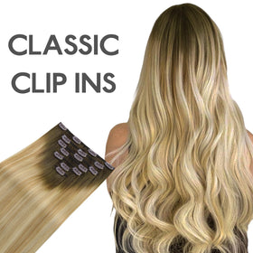 Wennalife Clip In Hair Extensions showing smooth texture and shine