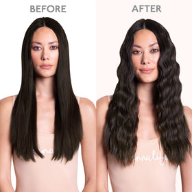 Wennalife Clip In Hair Extensions showing texture and volume