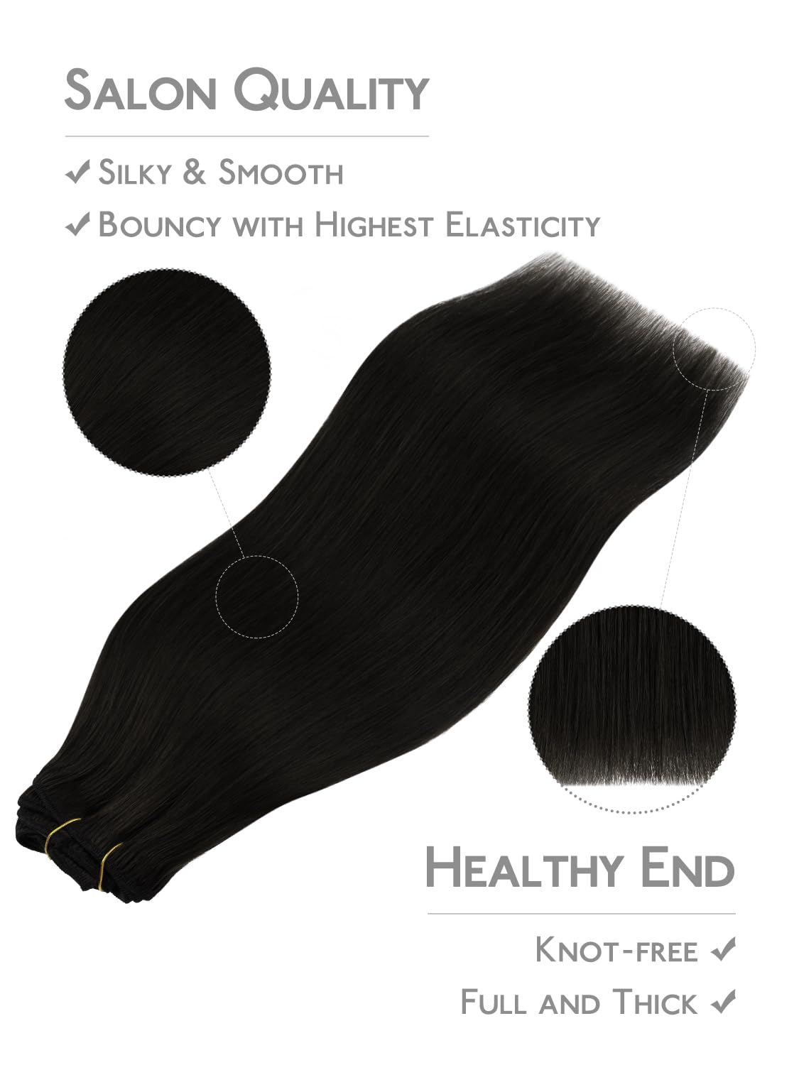 Wennalife Clip In Hair Extensions side view
