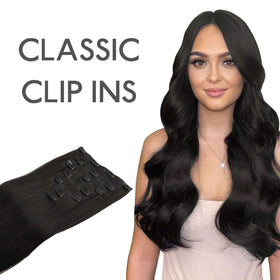 Wennalife Clip In Hair Extensions styled for an event