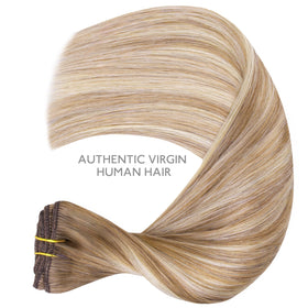 Wennalife Clip In Hair Extensions styled in a hairdo