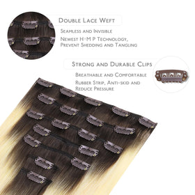 Wennalife Clip in Hair Extensions styled in hair