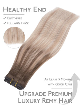Wennalife Clip In Hair Extensions styled on a mannequin