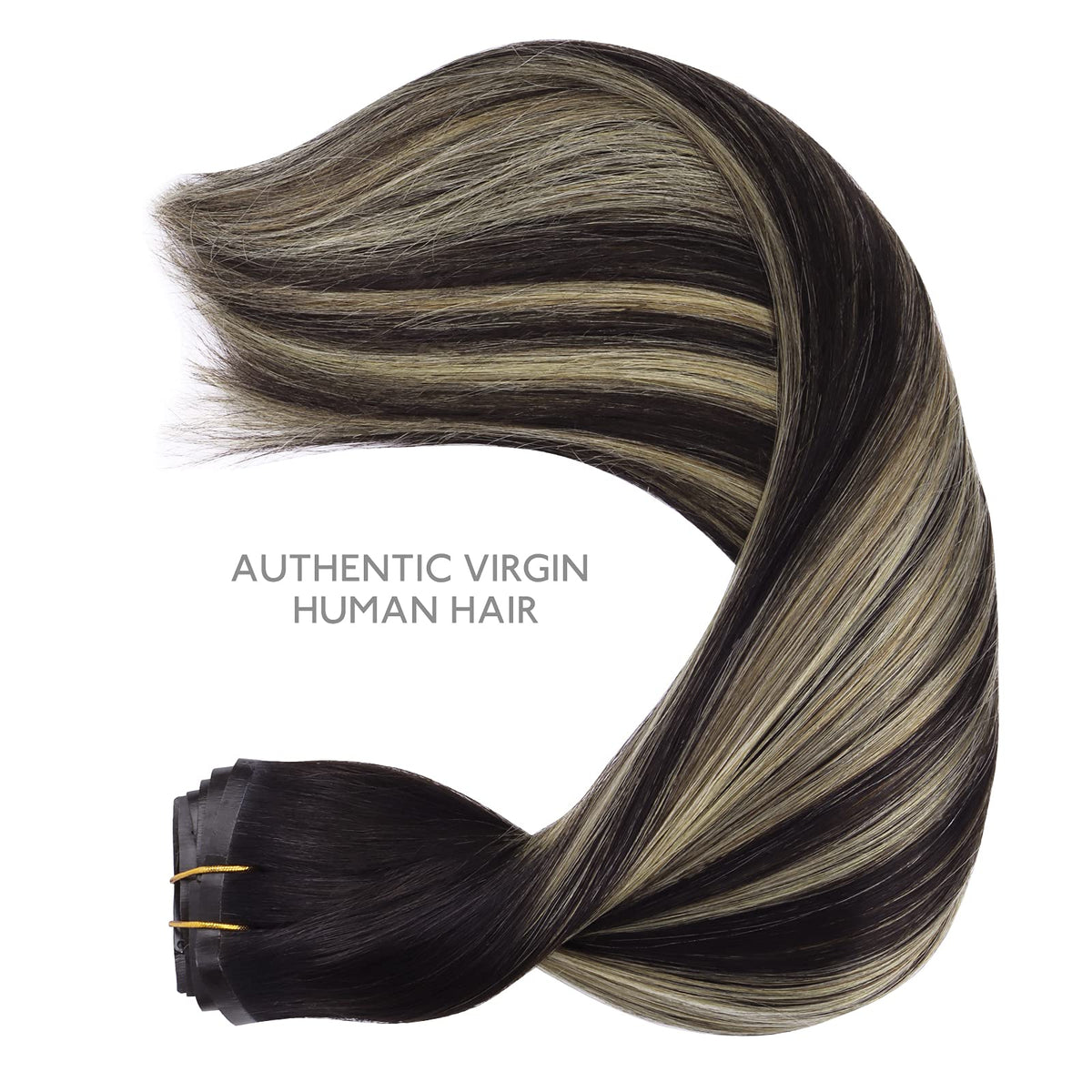 Wennalife Clip In Hair Extensions styled on a mannequin