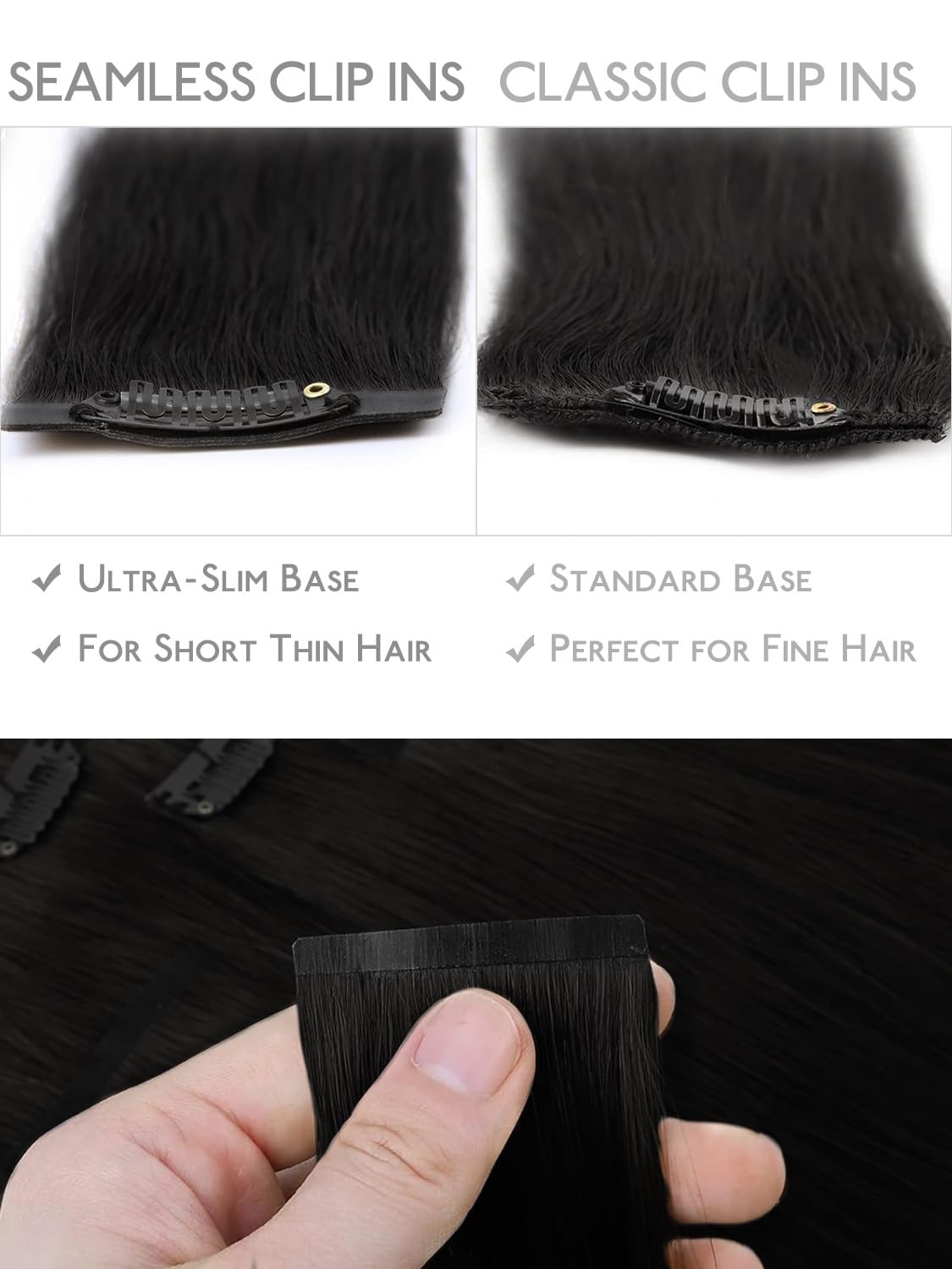Wennalife Clip In Hair Extensions texture and quality
