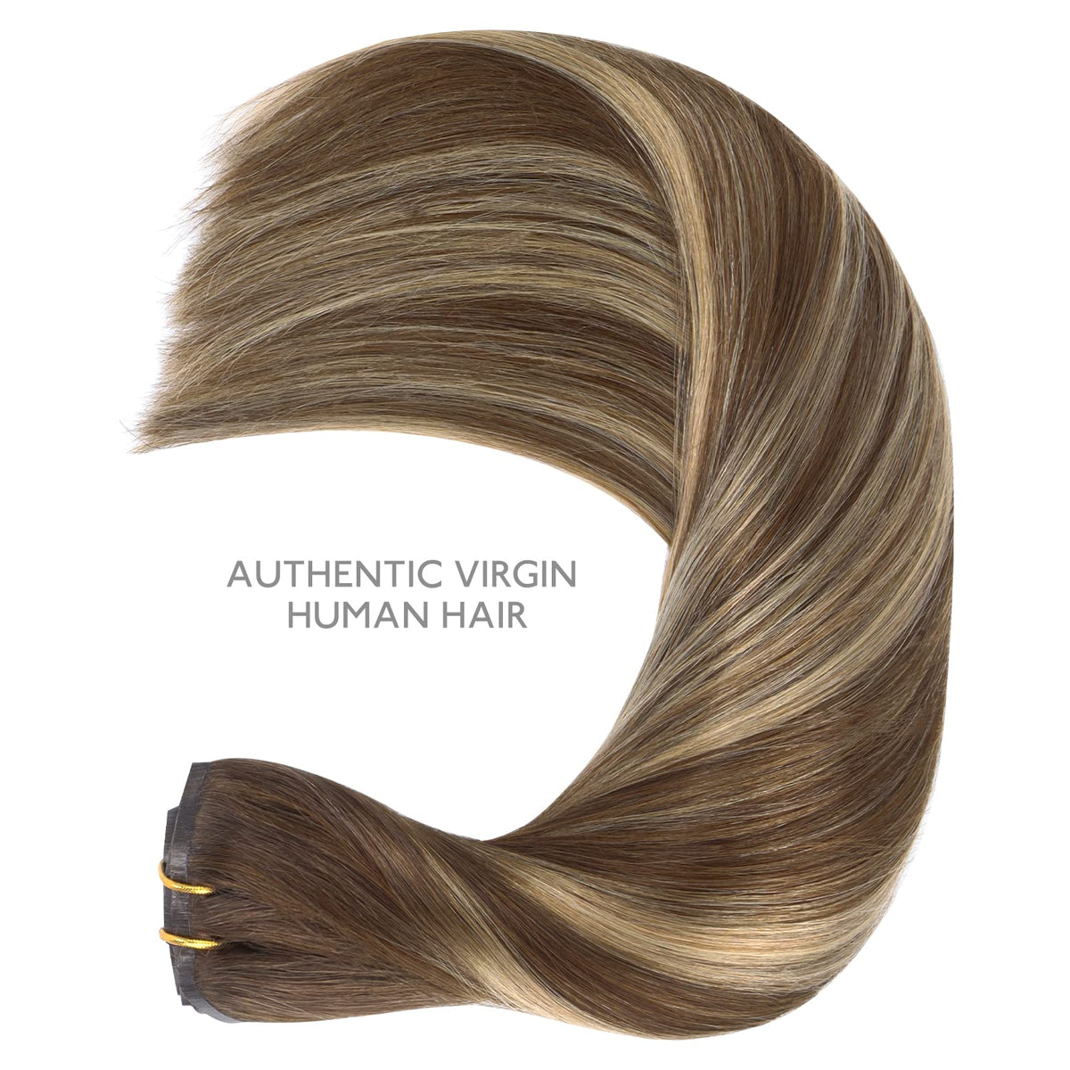 Wennalife Clip In Hair Extensions with clips visible for easy application