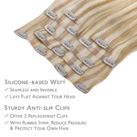 Wennalife Clip In Hair Extensions worn by model