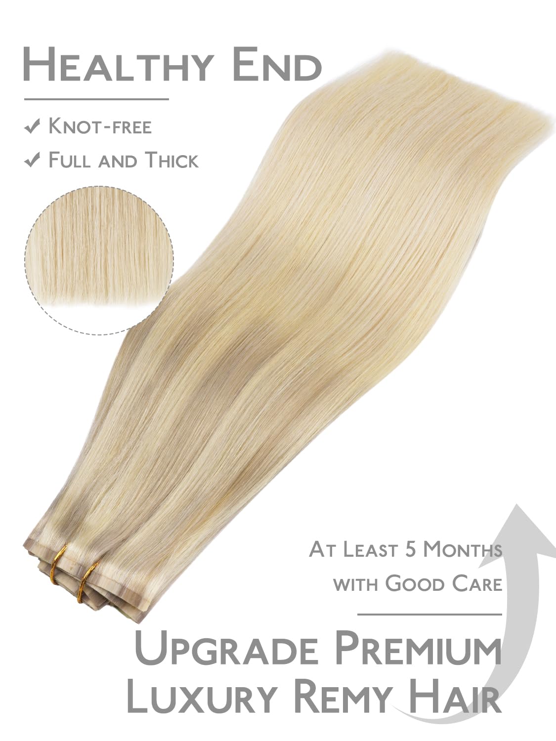 Wennalife Clip In Hair Extensions worn by model