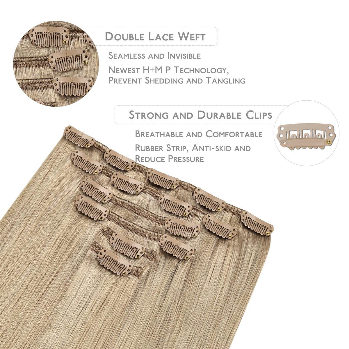 Wennalife hair extensions displayed with natural light