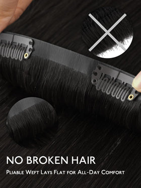 Wennalife hair extensions in a hairstyle for a wedding