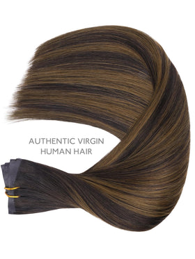 Wennalife hair extensions laid flat to show texture and colour