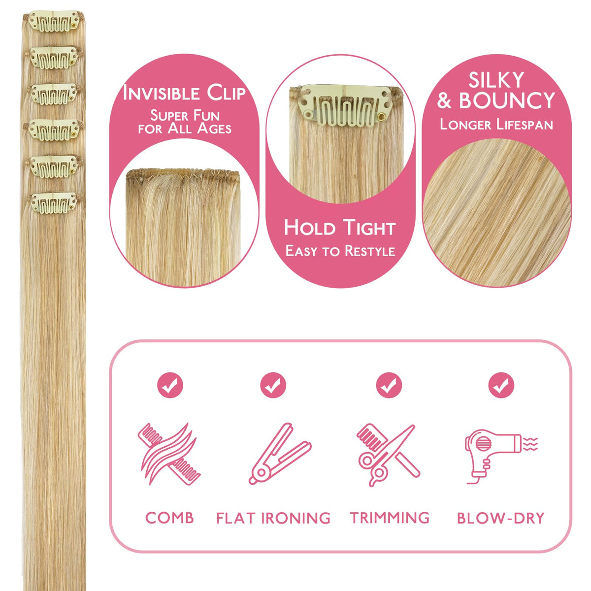 Wennalife hair extensions packaging and contents