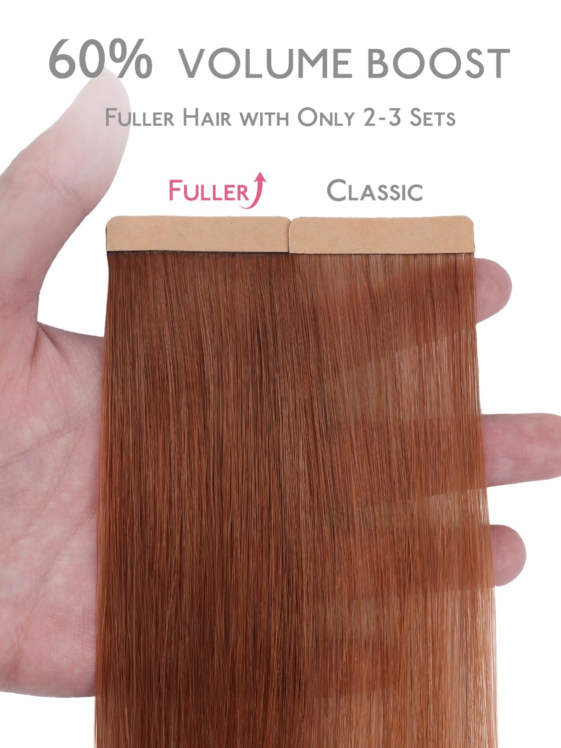 Wennalife hair extensions packaging with 20 pieces