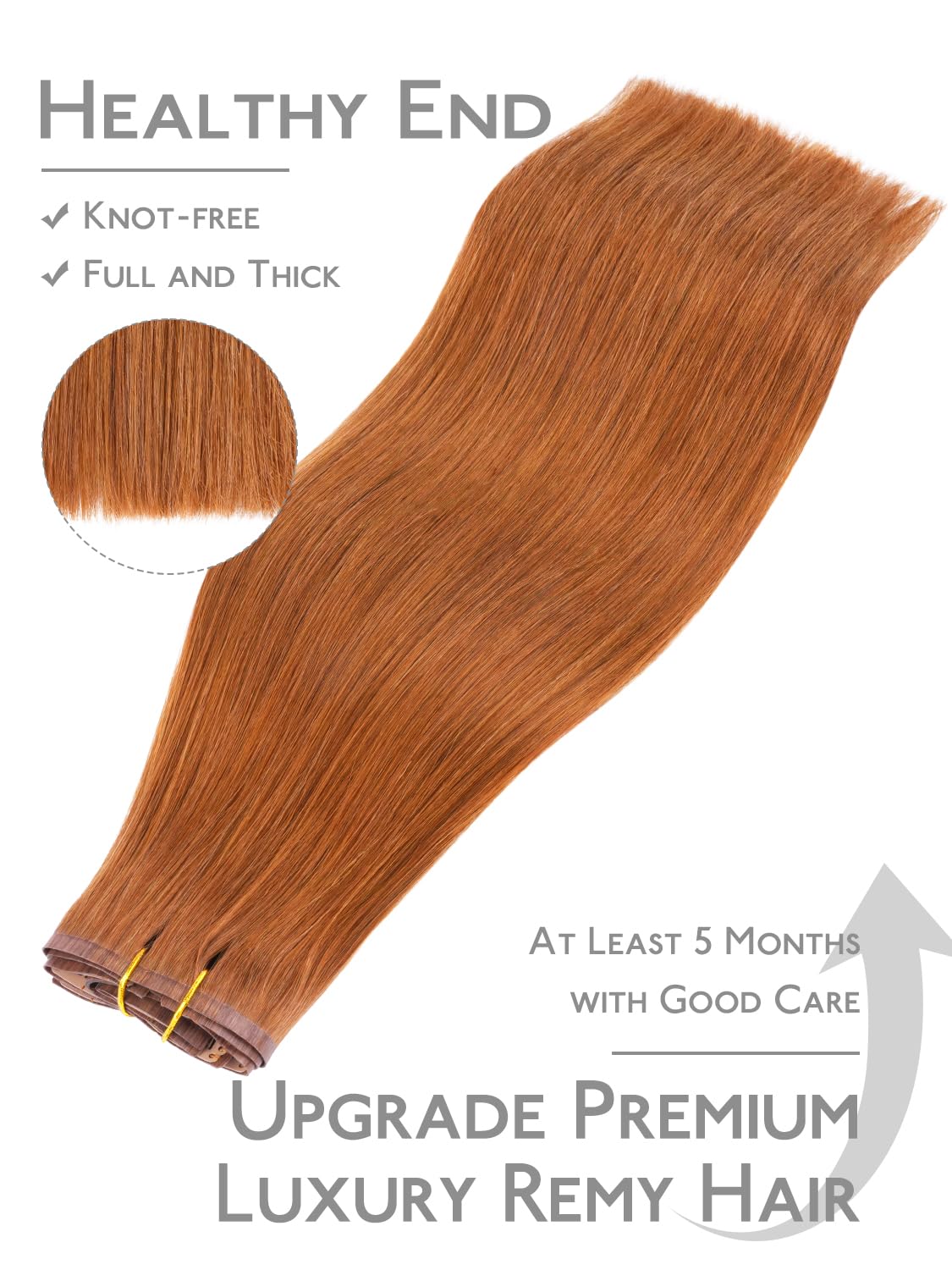 Wennalife hair extensions showing natural texture