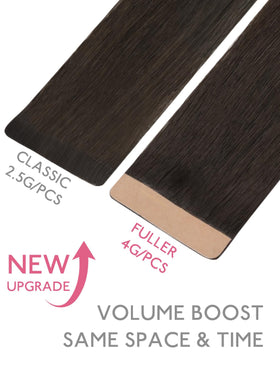 Wennalife hair extensions showing PU skin weft close-up