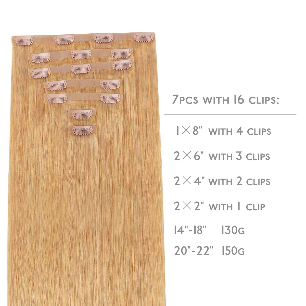 Wennalife hair extensions showing silicone-weft base