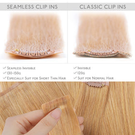 Wennalife hair extensions showing silicone weft design