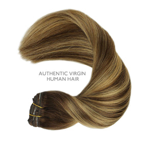 Wennalife hair extensions styled in loose waves