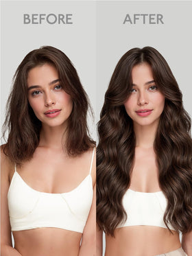Wennalife hair extensions styled with curls