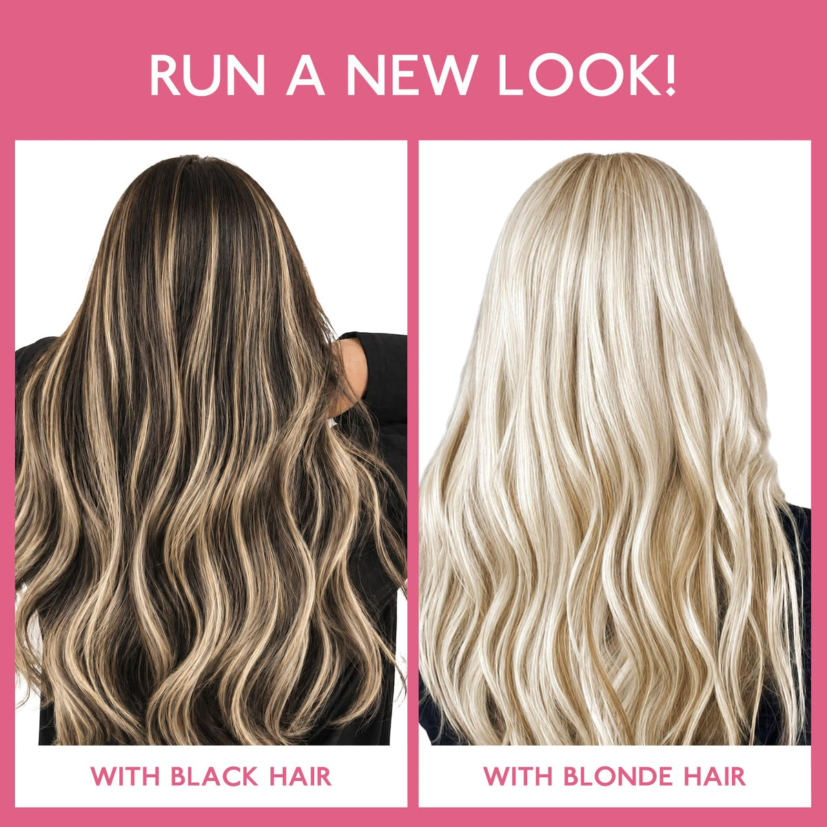 Wennalife Light Blonde extensions styled in hair