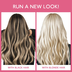 Wennalife Light Blonde Highlighted Clip-In Hair Extensions showing colour detail