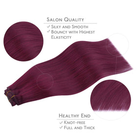 Wennalife Light Burgundy Hair Extensions in packaging