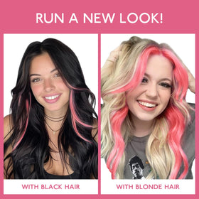 Wennalife light pink clip-in hair extensions in a hairstyle