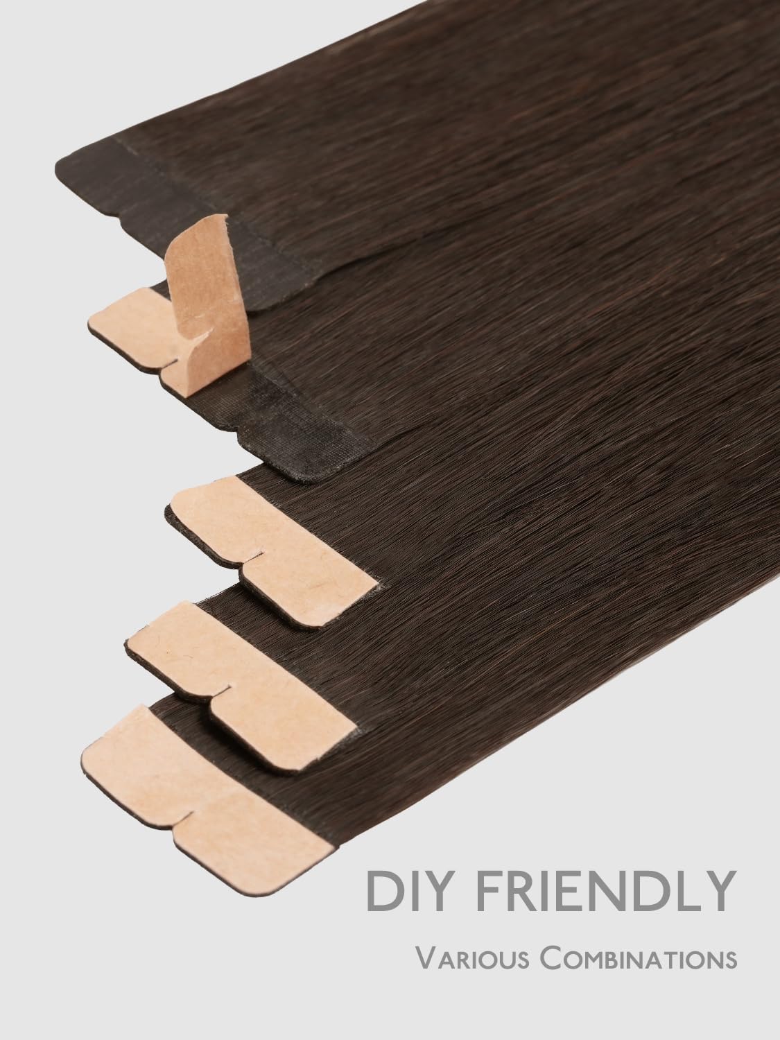 Wennalife Mini Tape in Hair Extensions application process