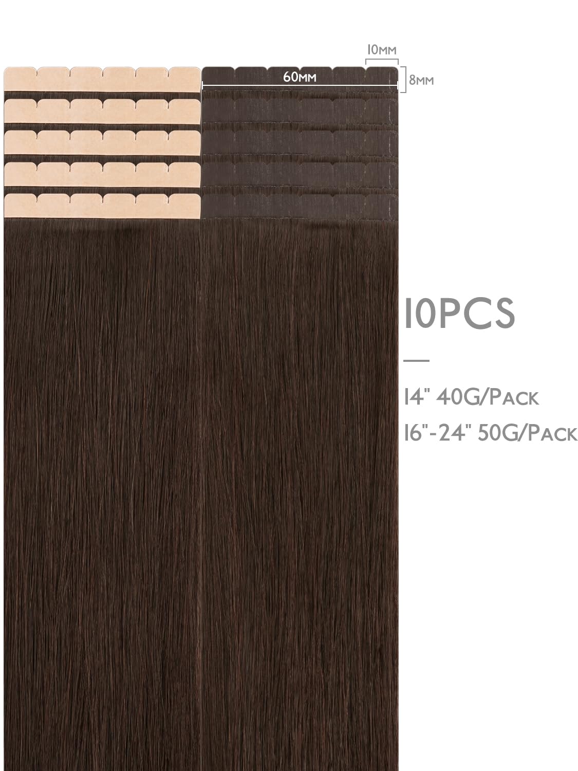 Wennalife Mini Tape in Hair Extensions packaging