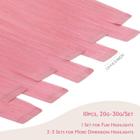 Wennalife Peach Pink Tape in Hair Extensions packaging
